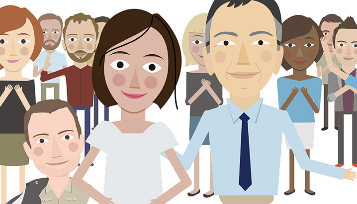 a group of learn to live team